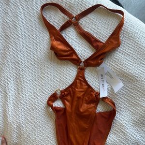 Adam Selman one piece swimsuit NWT